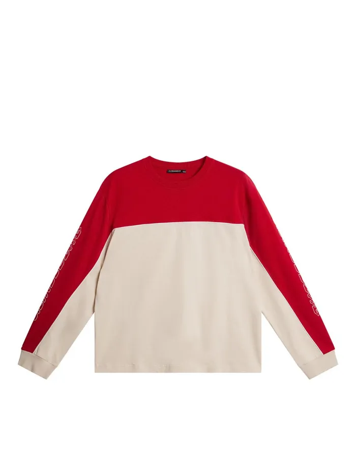 JLindeberg TShirts Men Stanley Panel Longsleeve Tee