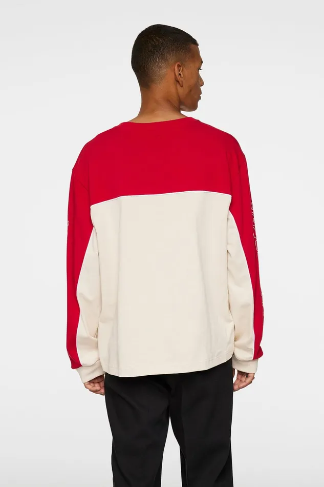 JLindeberg TShirts Men Stanley Panel Longsleeve Tee