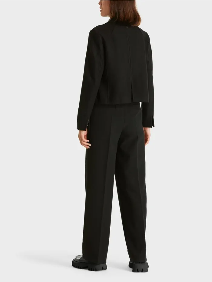 Jacken Damen Marc Cain Kurzer Gerader Blazer Knitted In Germany Black
