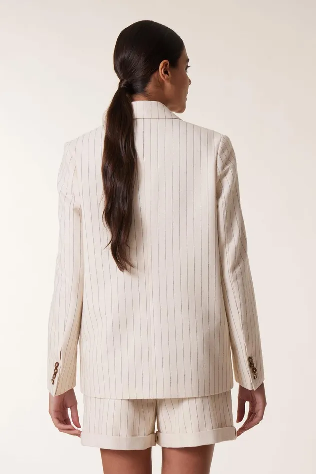 Jackets and Coats Women Leon and Harper Venice Vertic Jacket Ecru