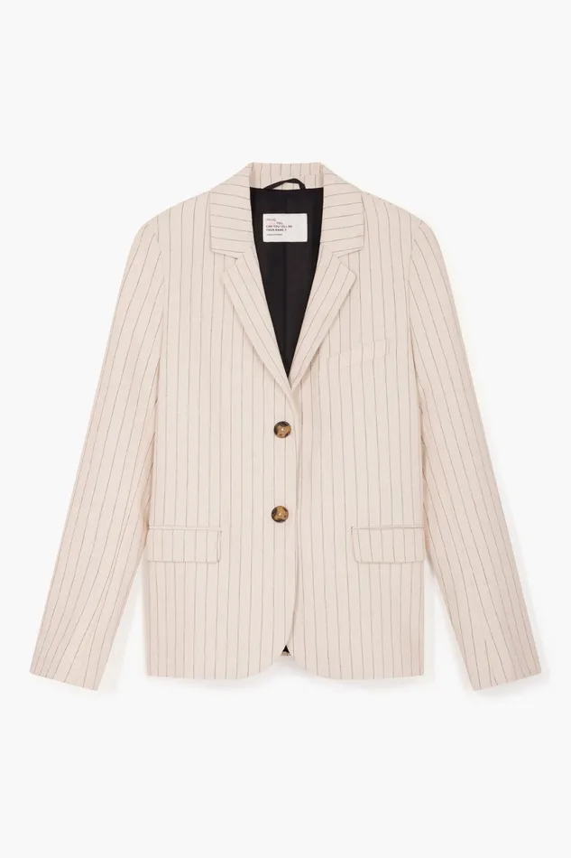 Jackets and Coats Women Leon and Harper Venice Vertic Jacket Ecru