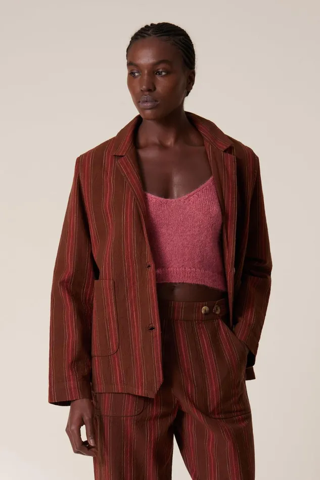 Jackets and Coats Women Leon and Harper Verla Matelas Jacket Brown