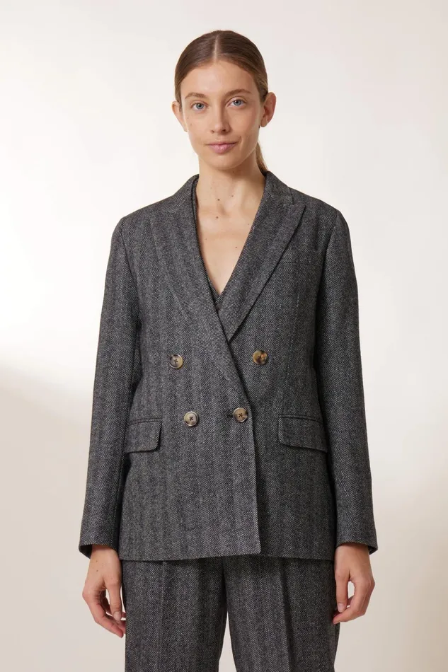 Jackets and Coats Women Leon and Harper Volverte Chev Jacket Chevron