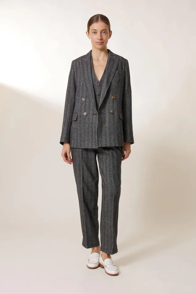 Jackets and Coats Women Leon and Harper Volverte Chev Jacket Chevron