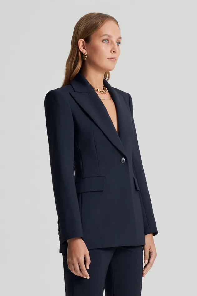 Jackets Scanlan Theodore Women TAILORED JACKET NAVY