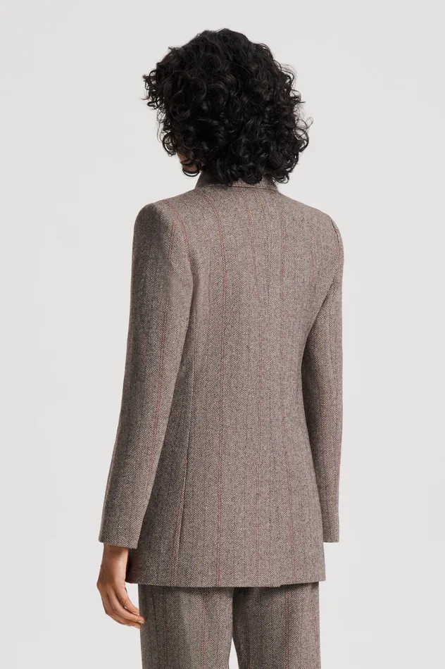 Jackets Women HERRINGBONE WEAVE JACKET MORO Scanlan Theodore Jackets Women HERRINGBONE WEAVE JACKET MORO Scanlan Theodore