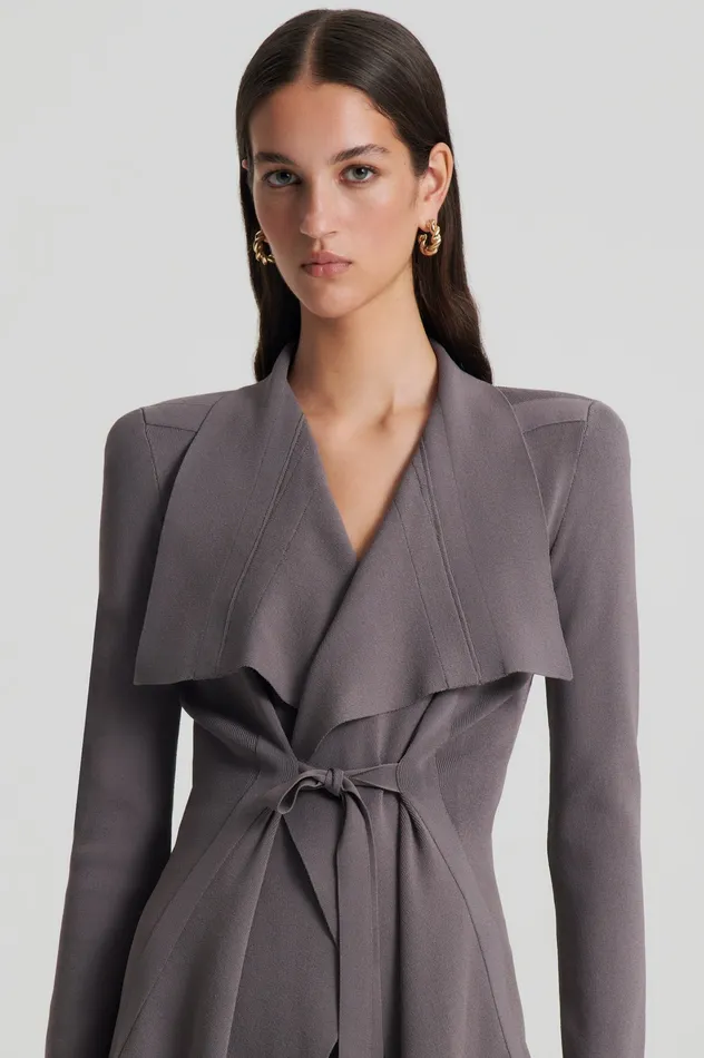 Jackets Women Scanlan Theodore CREPE KNIT DRAPE FRONT JACKET TORBA