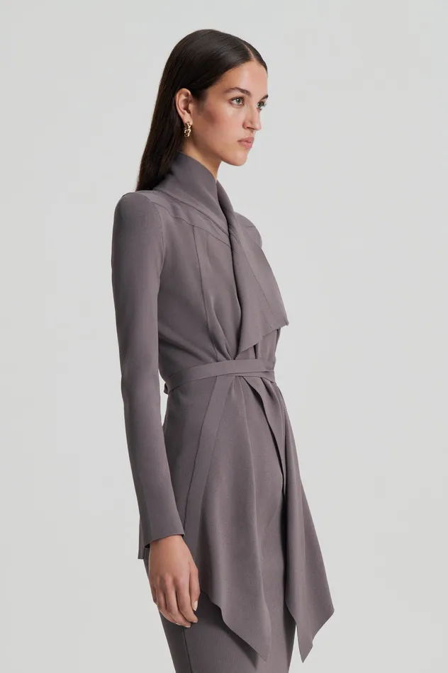 Jackets Women Scanlan Theodore CREPE KNIT DRAPE FRONT JACKET TORBA