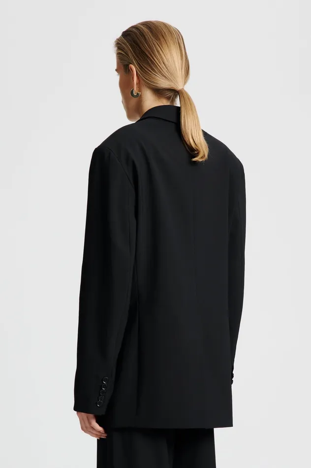 Jackets Women Scanlan Theodore GOTHAM OVERSIZED JACKET BLACK