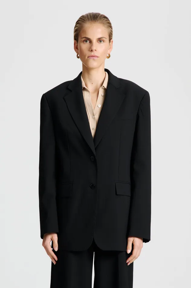 Jackets Women Scanlan Theodore GOTHAM OVERSIZED JACKET BLACK