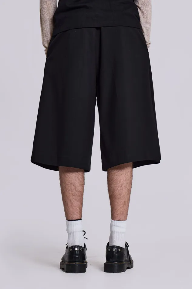 Jaded London Bestsellers Men Shop Black Goliath Tailored Shorts