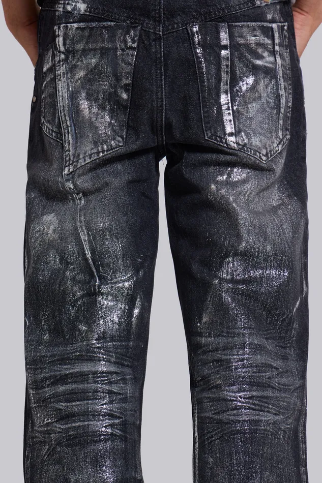 Jaded London Denim Men Shop Gunmetal Reed Jeans