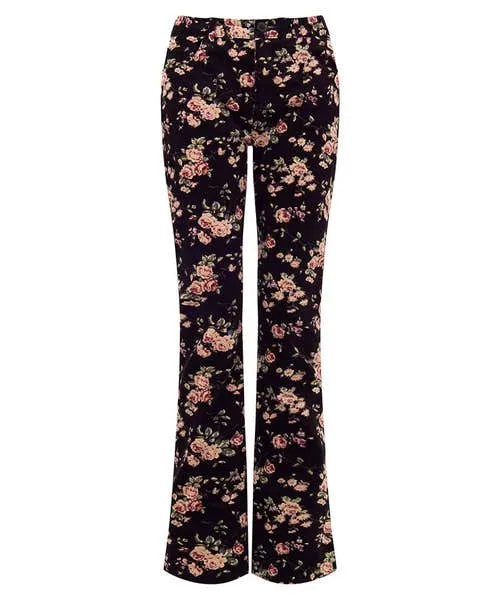 Jeans and Trousers Joebrowns Apparel Rosie Moleskin Trousers Black