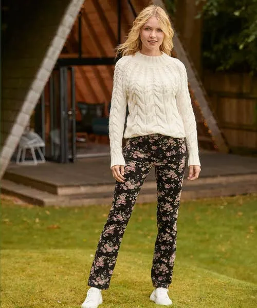 Jeans and Trousers Joebrowns Apparel Rosie Moleskin Trousers Black
