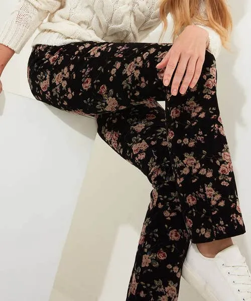 Jeans and Trousers Joebrowns Apparel Rosie Moleskin Trousers Black