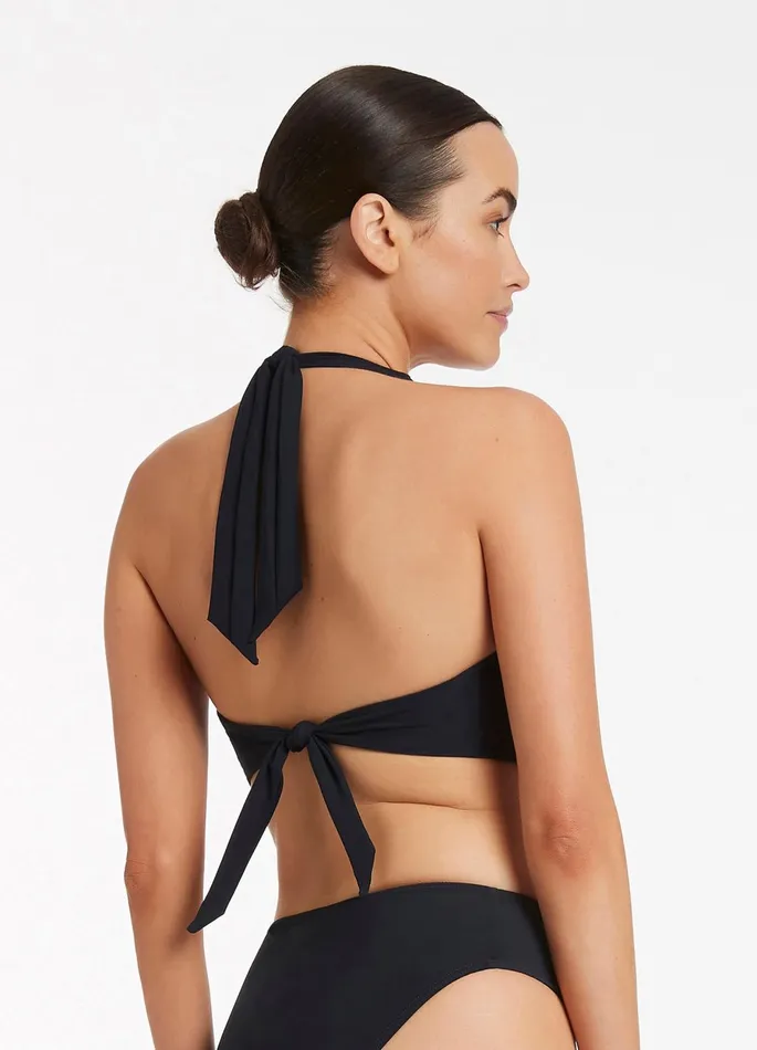Jetset DDd Halter Top Black Women JETS Australia Halter Bikini Tops