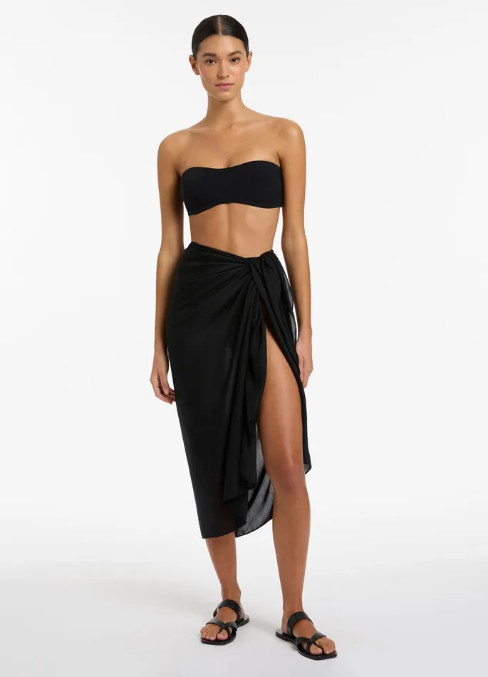 Jetset Sarong Black Women JETS Australia Skirts and Sarongs