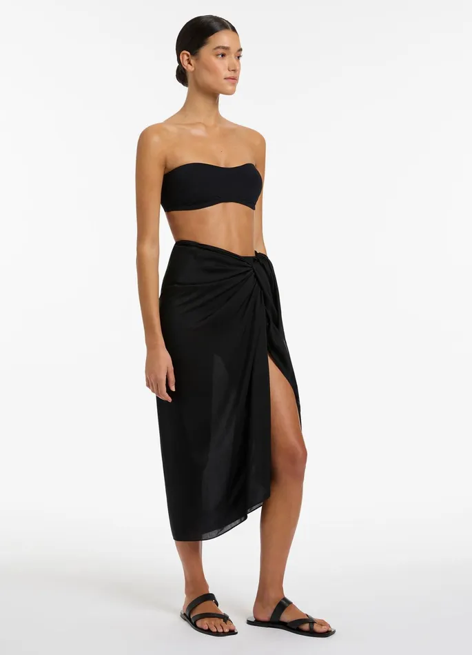Jetset Sarong Black Women JETS Australia Skirts and Sarongs