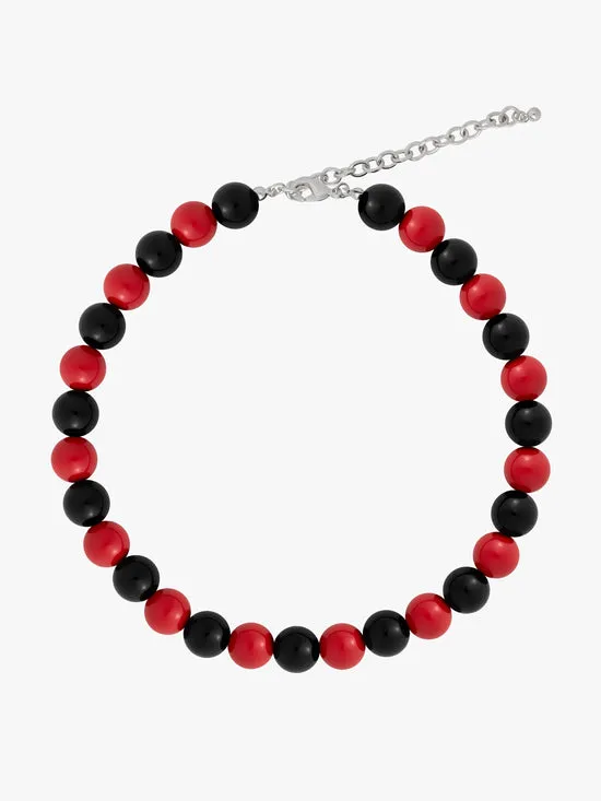 Jewelry Lola Beaded Necklace Red Black Lisa Says Gah Women