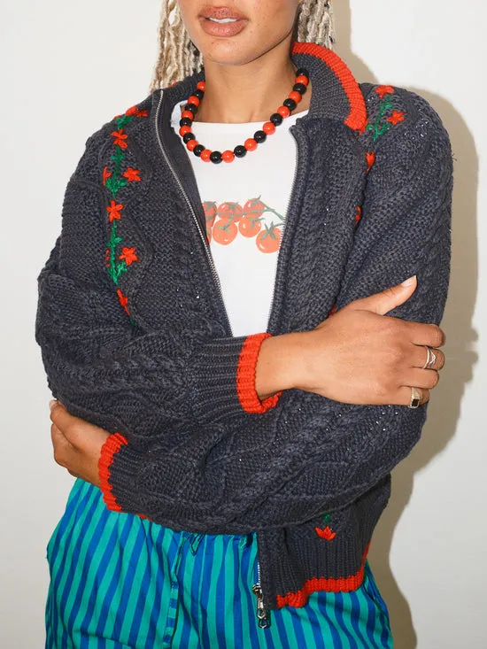 Jewelry Lola Beaded Necklace Red Black Lisa Says Gah Women