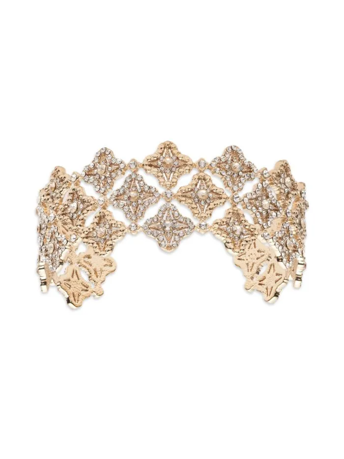 Jewelry Marchesa Bracelets Lace Cuff Bracelet Gold