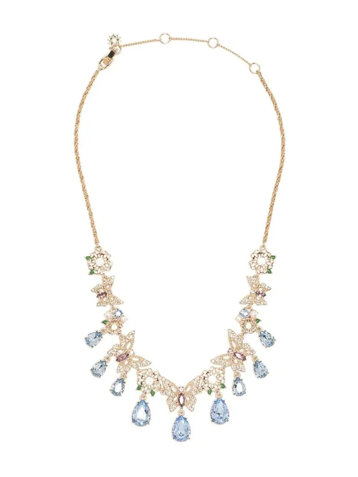 Jewelry Marchesa Necklaces Butterfly Drama Necklace Gold