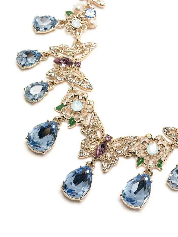 Jewelry Marchesa Necklaces Butterfly Drama Necklace Gold