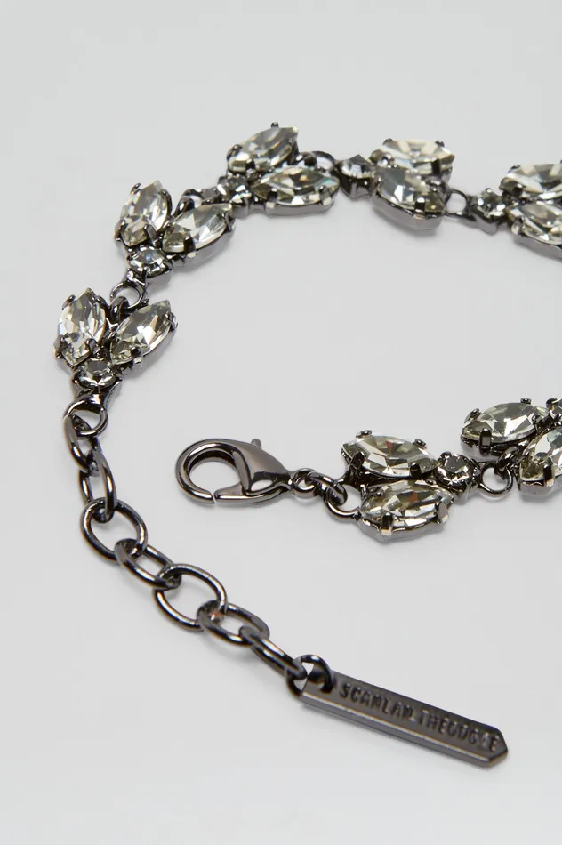 Jewelry Scanlan Theodore Women CRYSTAL LEAF BRACELET BLACKDIAMOND Jewelry Scanlan Theodore Women CRYSTAL LEAF BRACELET BLACKDIAMOND