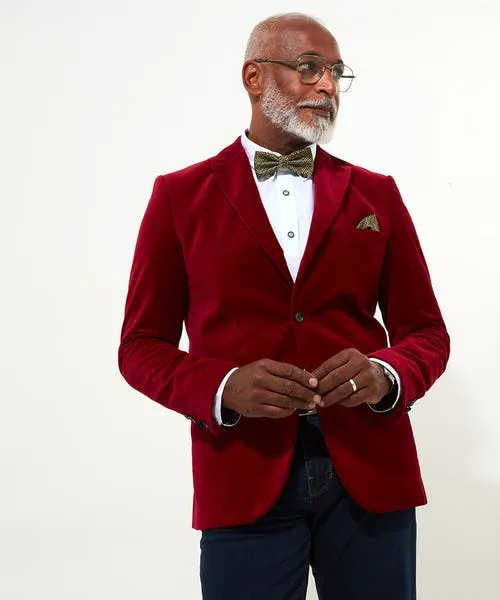 Joebrowns Gifts Apparel Dapper Velvet Blazer Firecracker