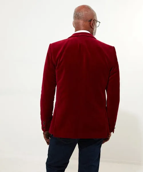 Joebrowns Gifts Apparel Dapper Velvet Blazer Firecracker