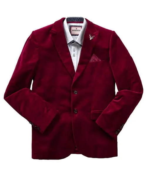 Joebrowns Gifts Apparel Dapper Velvet Blazer Firecracker