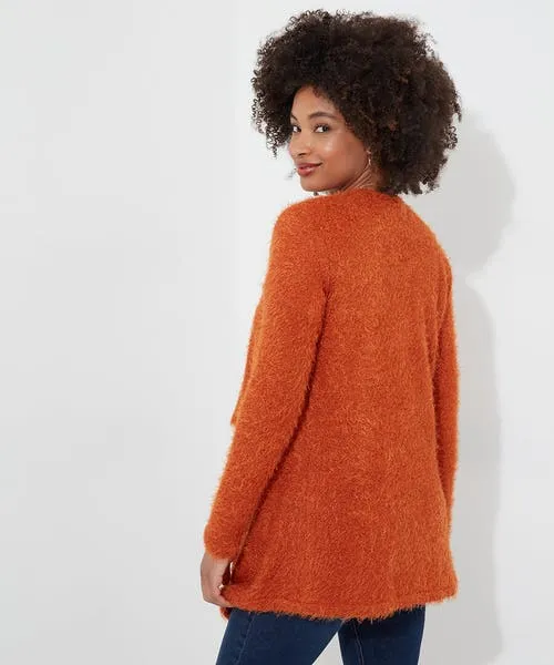 Joebrowns Waterfall Cardigan Orange Apparel Tops Tunics and Blouses