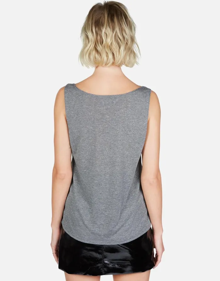 Julianna Elements Lip Heather Grey Women039s Lauren Moshi Tanks