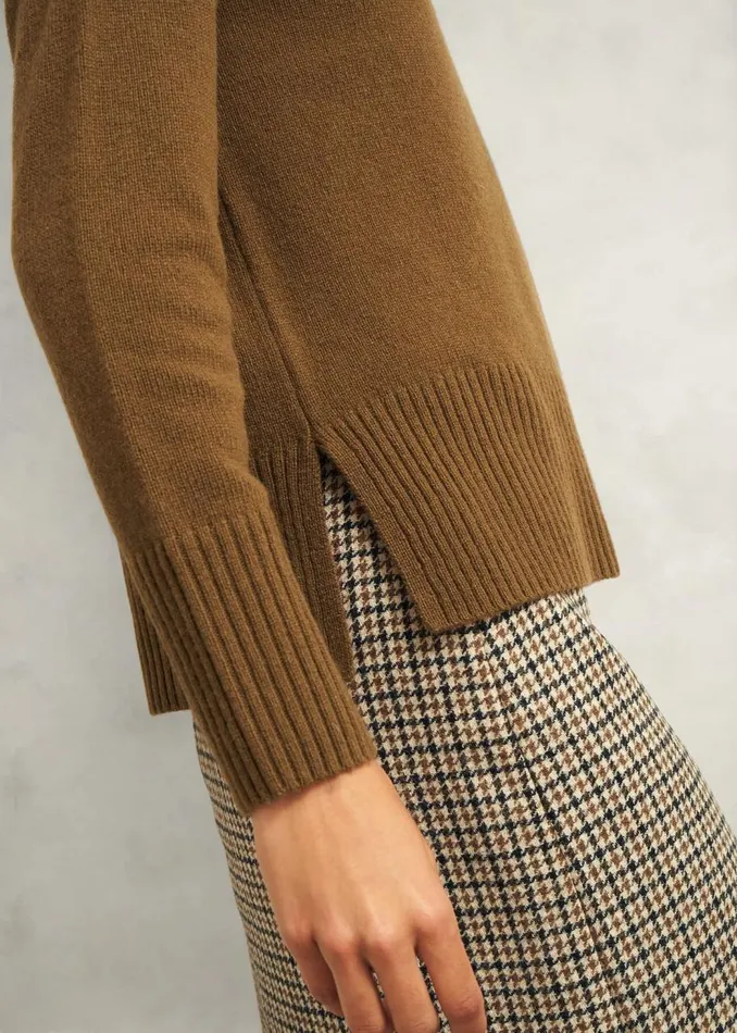 Jumpers and Cardigans Women HOBBS Becky Wool Blend Jumper Toffee