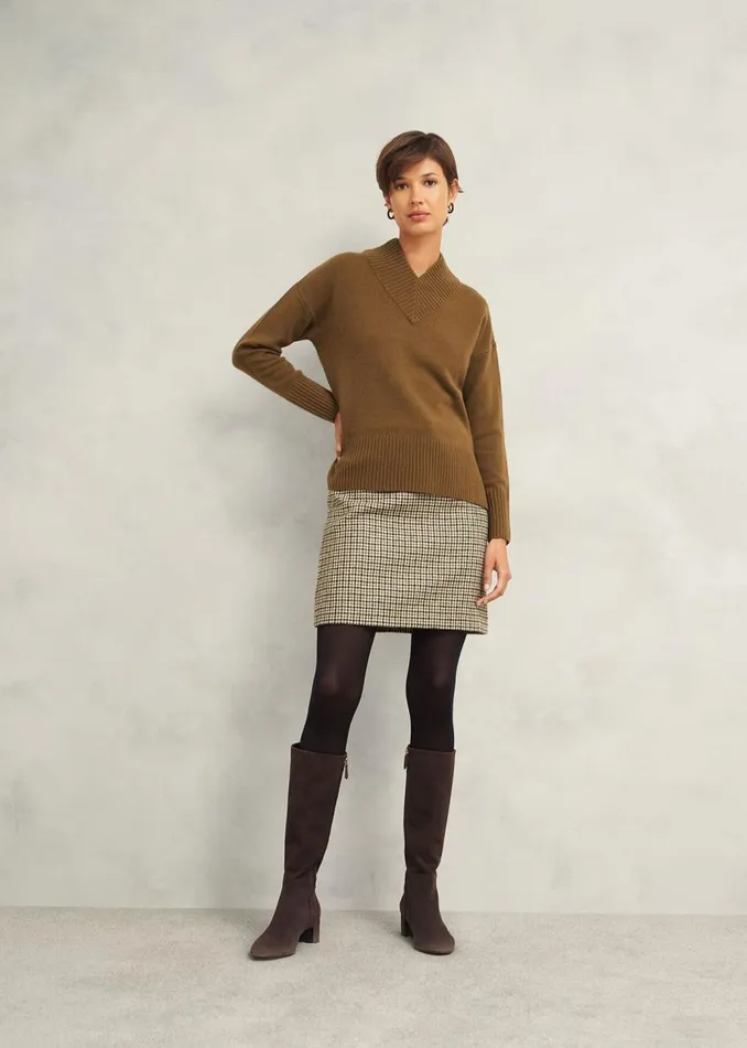 Jumpers and Cardigans Women HOBBS Becky Wool Blend Jumper Toffee