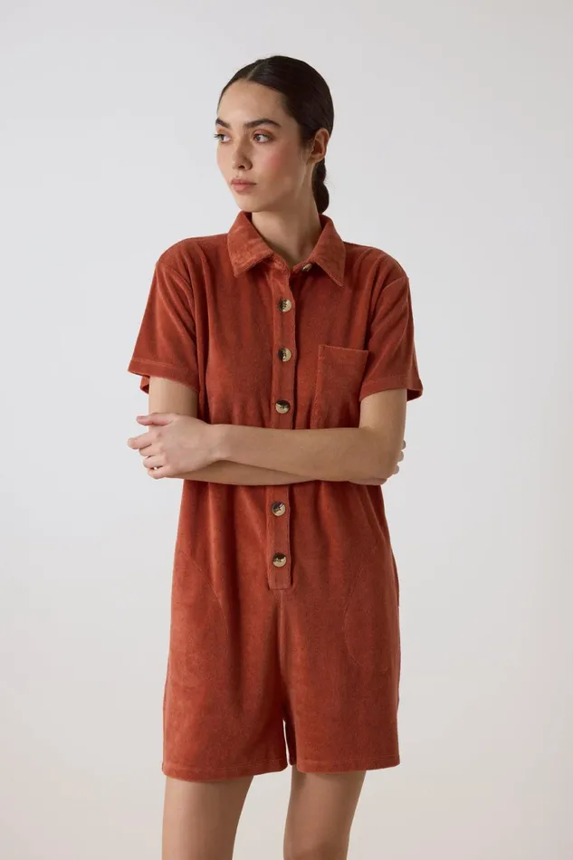 Jumpsuits Women Leon and Harper Oran Pl Jumpsuit Rust