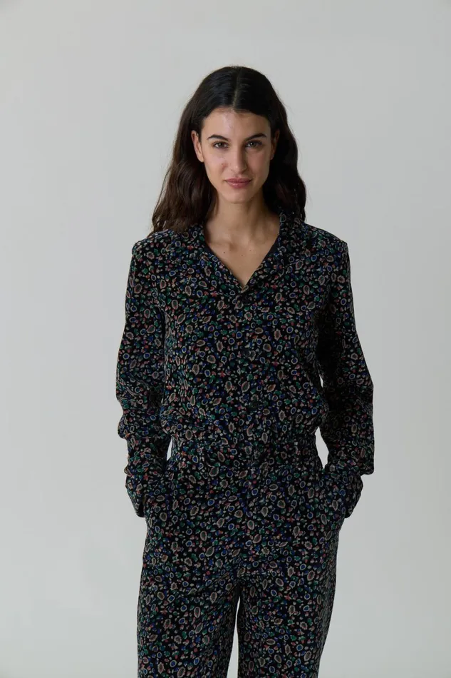 Jumpsuits Women Leon and Harper Orelie Pop Jumpsuit Black