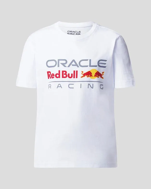 Junior Castore Junior ORACLE RED BULL RACING LARGE FRONT LOGO TSHIRT 8211 WHITE