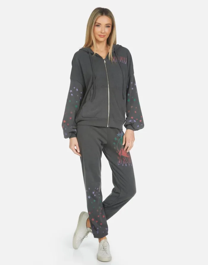 Kaliyah Janis Joplin Pigment Black Women039s Lauren Moshi Hoodies