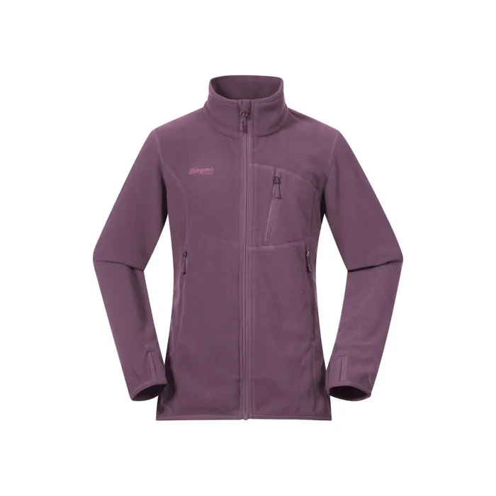 Kids Bergans Of Norway Midlayers Runde Youth Girl Jacket Dark Ruby Purple