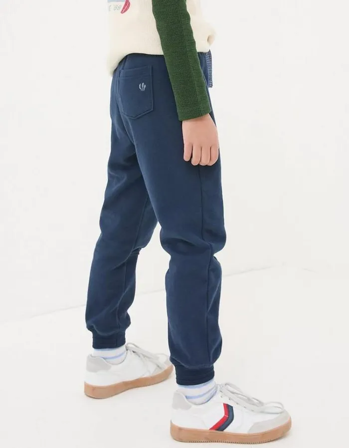 Kids FatFace Jeans and Joggers Perry Panel Joggers Navy