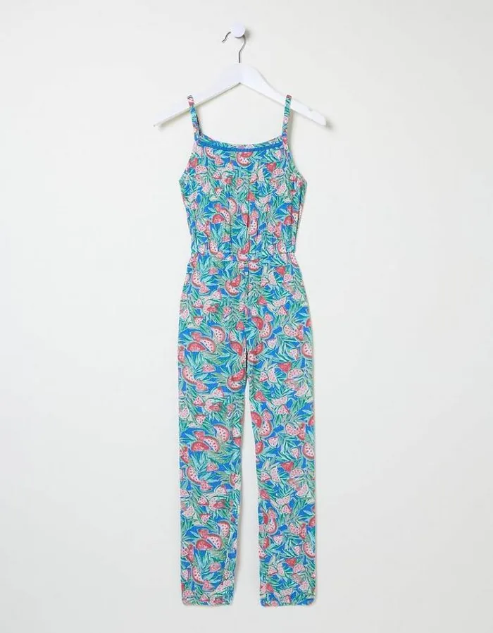 Kids FatFace Jumpsuits and Playsuits Watermelon Jumpsuit Cobalt Blue