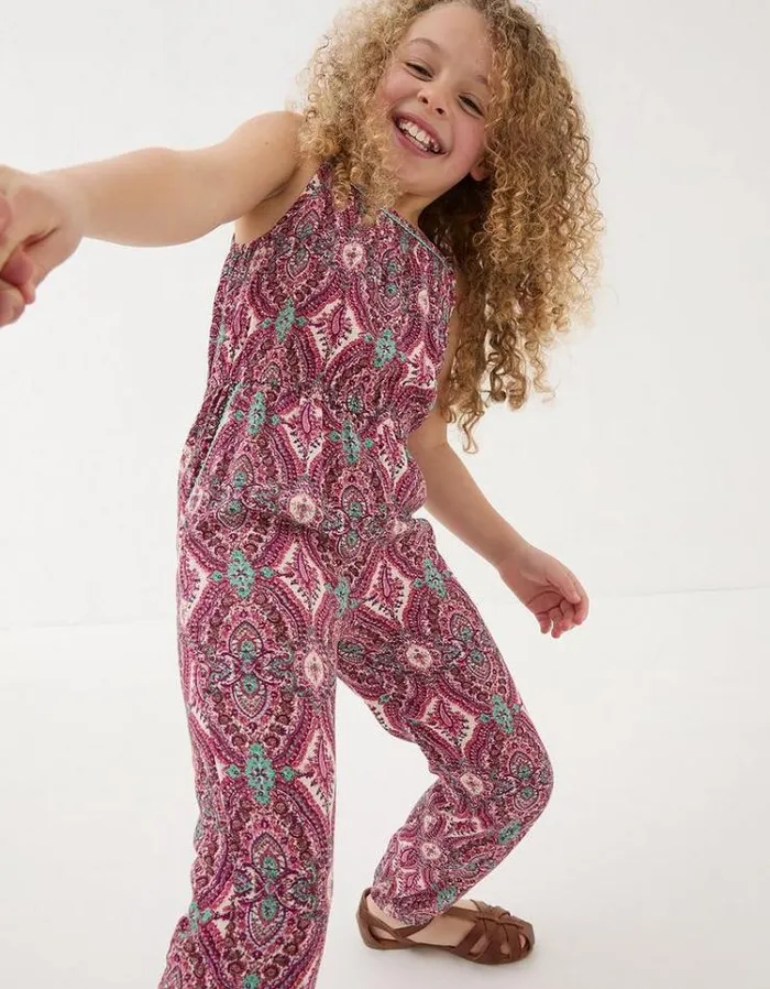 Kids FatFace Mini Me Outfits Paisley Print Jumpsuit Multi