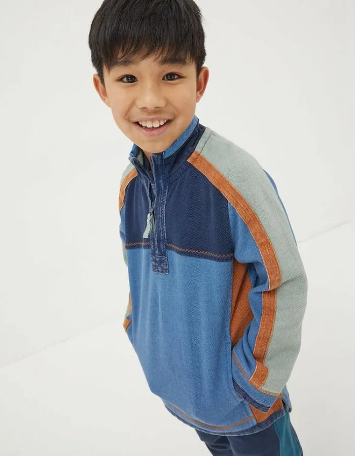 Kids FatFace Mini Me Outfits Panel Airlie Navy