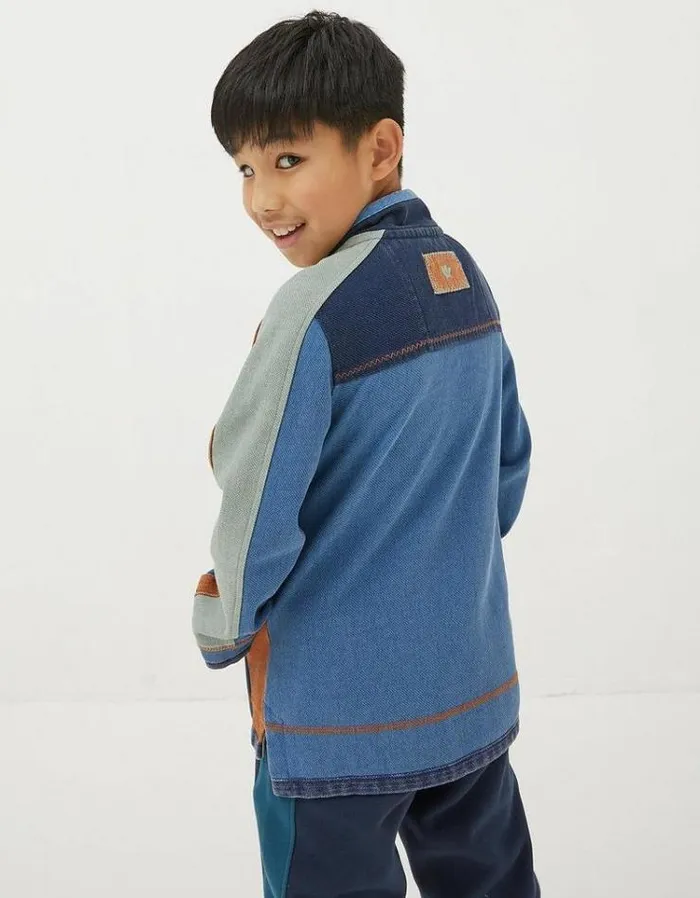 Kids FatFace Mini Me Outfits Panel Airlie Navy