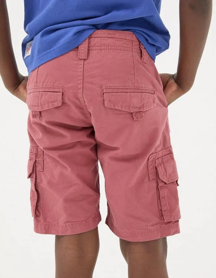 Kids FatFace Shorts Lulworth Cargo Shorts Rust Red