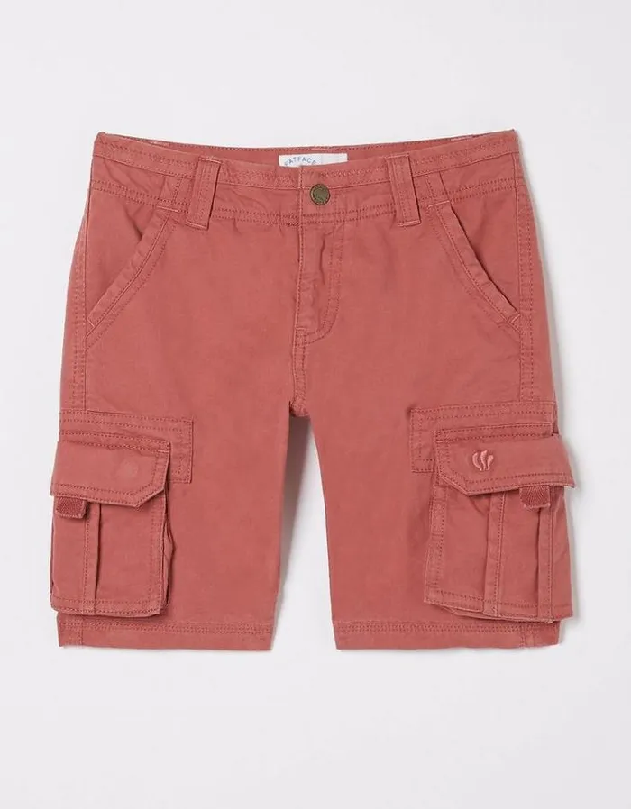 Kids FatFace Shorts Lulworth Cargo Shorts Rust Red