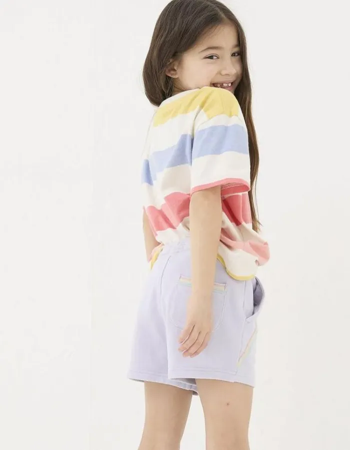 Kids FatFace Shorts Luna Sweat Shorts Lilac