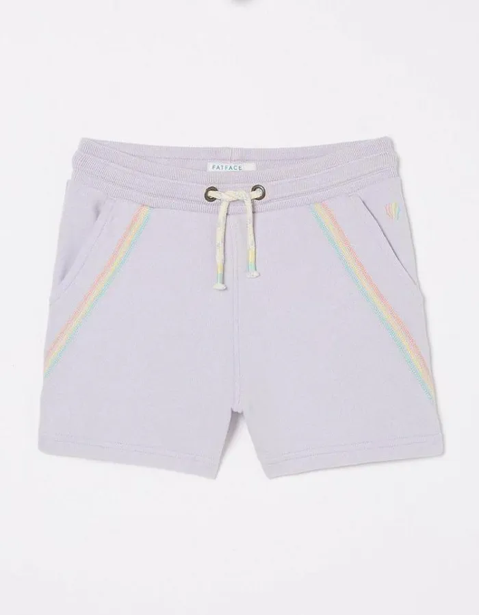 Kids FatFace Shorts Luna Sweat Shorts Lilac