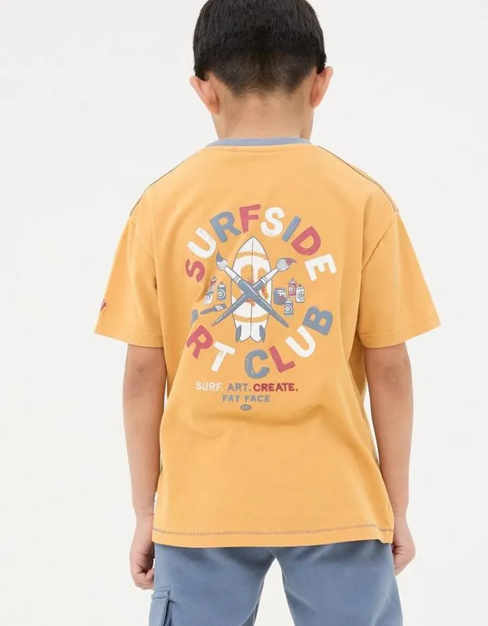 Kids FatFace TShirts and Polos Art Graphic Jersey TShirt Golden Yellow